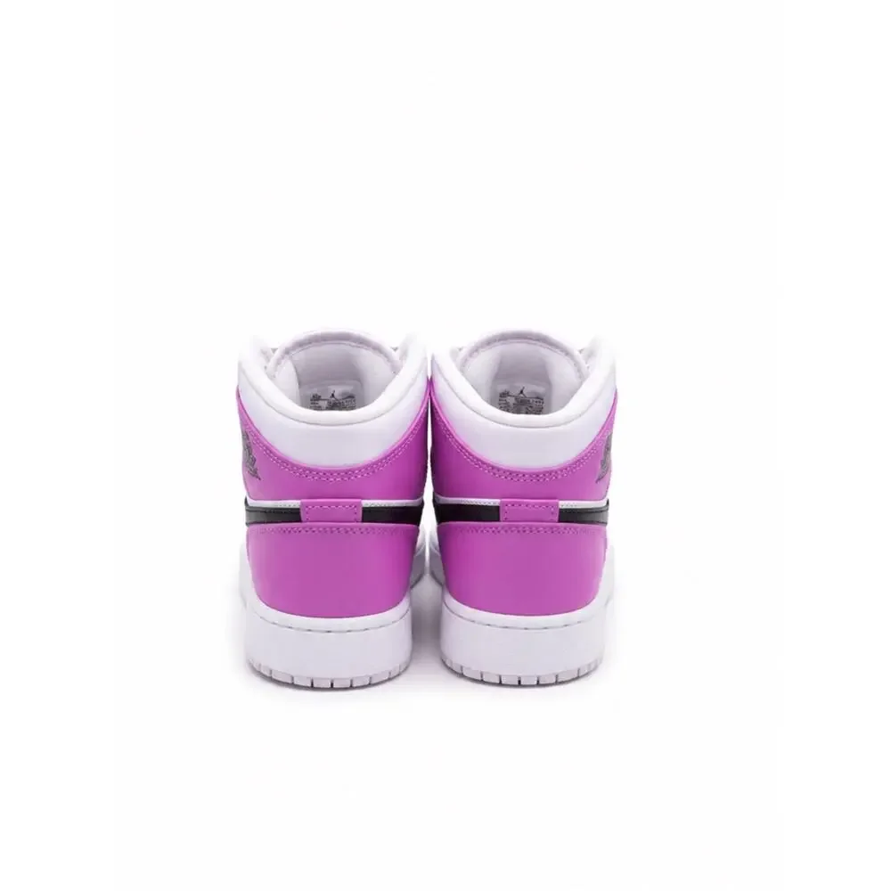 Air Jordan 1 Mid GS Barely Grape Sneakers Size 6.5